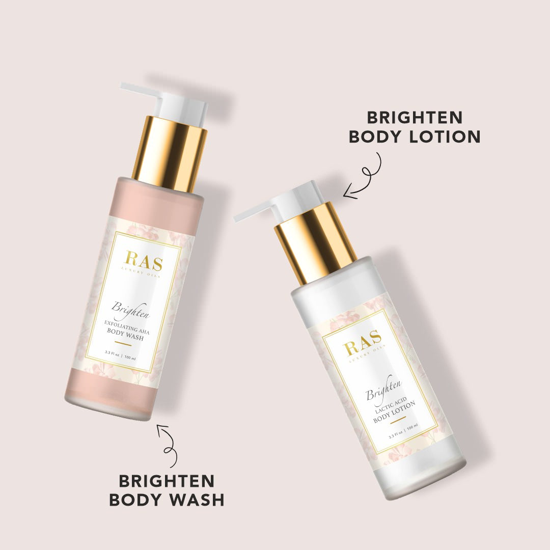 Body Essentials for Bright Skin - AHA Body Wash & Lotion